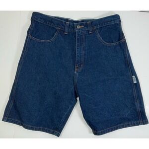 NWOT Vintage Men's Blind Skate Skateboard Company Blue Denim Shorts 36" X 9.5"